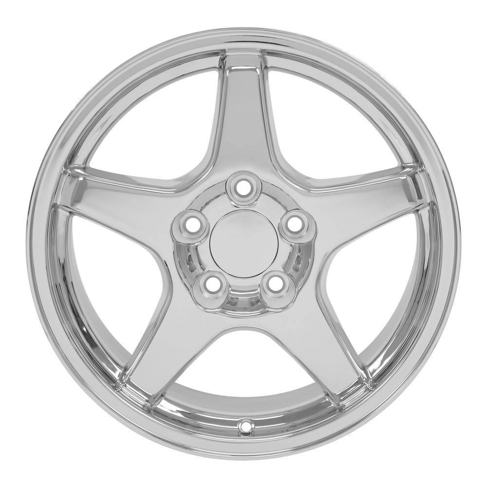 17" Replica Wheel CV01 Fits Chevrolet Corvette ZR1 17x9.5 Chrome Wheel