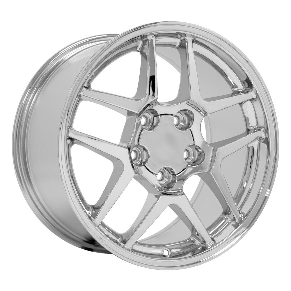 17" Replica Wheel CV04 Fits Chevrolet Corvette C5 Z06 17x9.5 Chrome Wheel