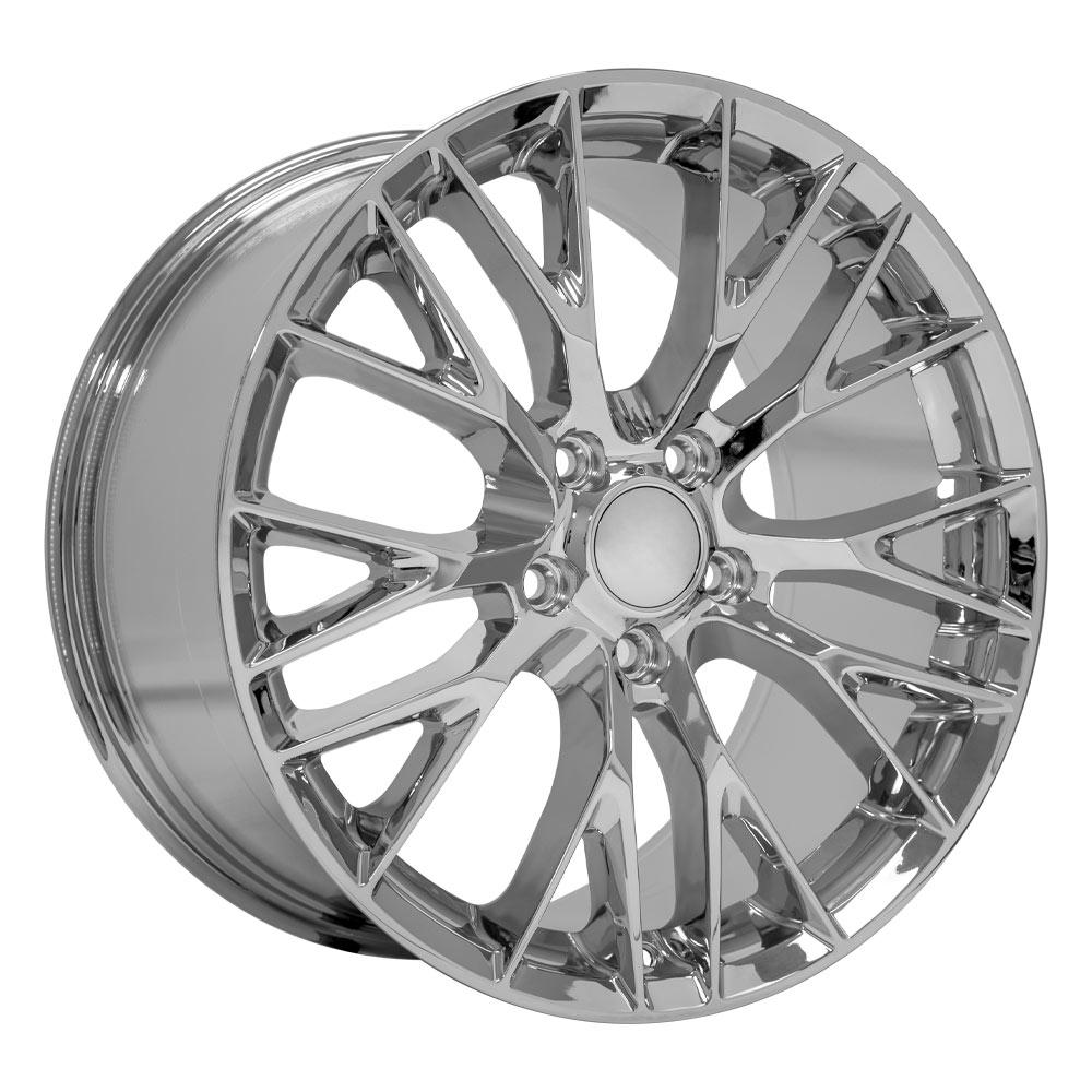 19" Replica Wheel CV22 Fits Chevrolet Corvette C7 Z06 19x10 Chrome Wheel
