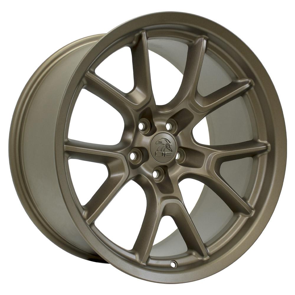20" Replica Wheel DG21 Fits Dodge Challenger 20x10 Bronze Wheel