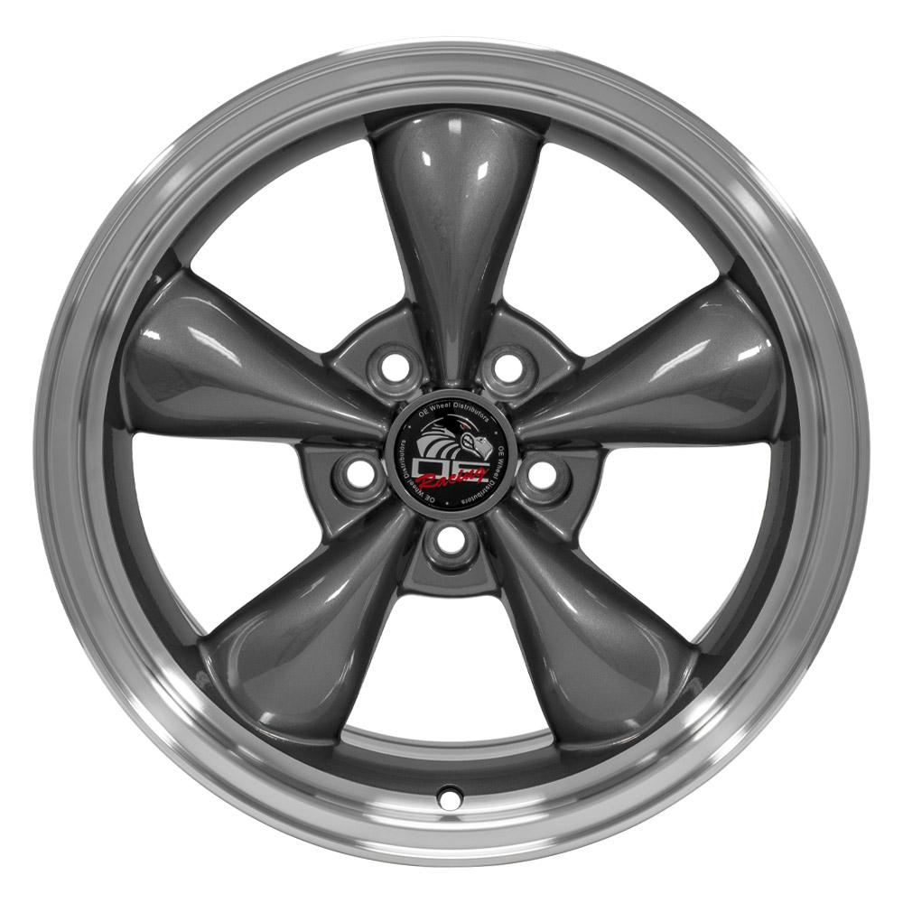 17" Replica Wheel FR01 Fits Ford Mustang Bullitt 17x9 Gunmetal Wheel