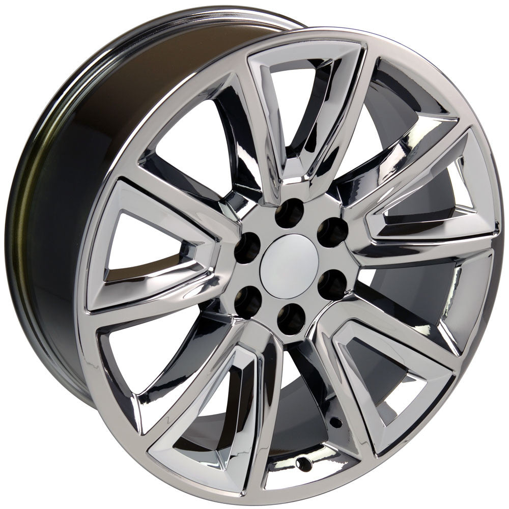 20 Inch Chrome New V Style Chrome Inserts GM Replica Wheel