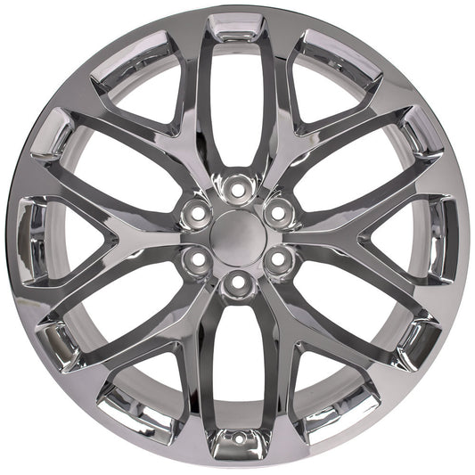 24 Inch Chrome Snowflake GM Replica Wheel