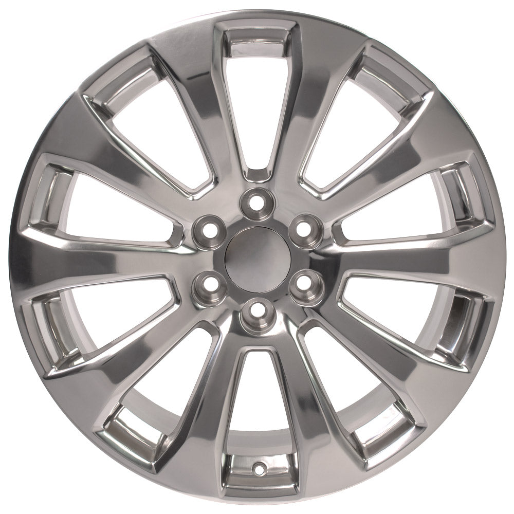 22 Inch Polished High Country Style Ten Spoke GM Replica Wheel