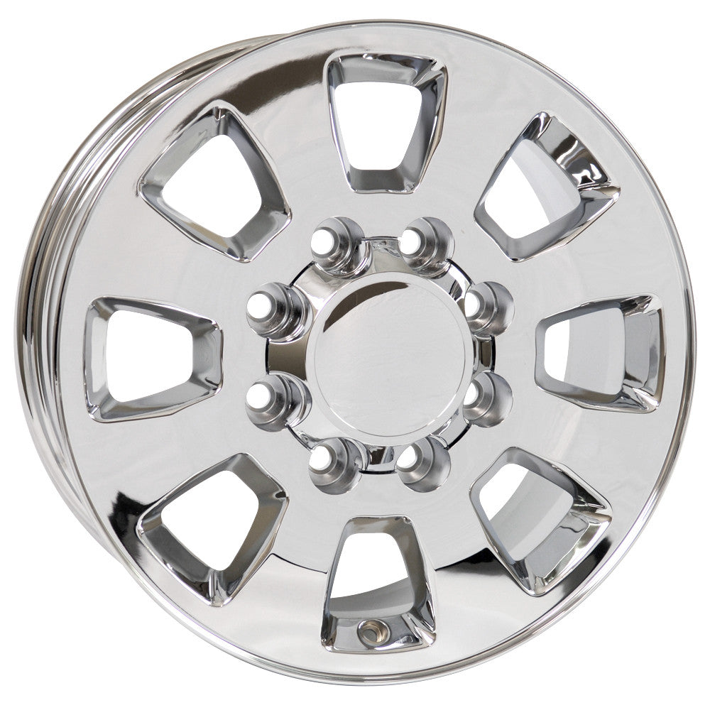 18 Inch Chrome 8 Lug 8-165 GM Replica Wheel