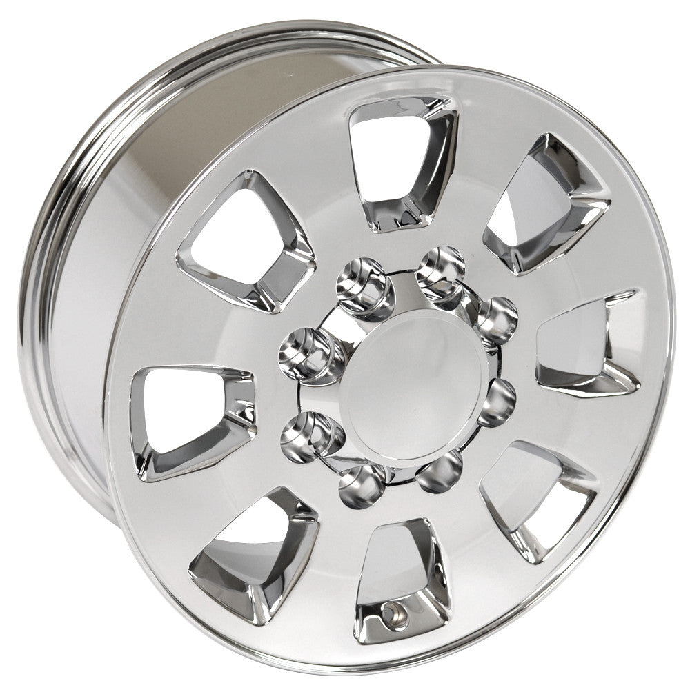 18 Inch Chrome 8 Lug 8-165 GM Replica Wheel