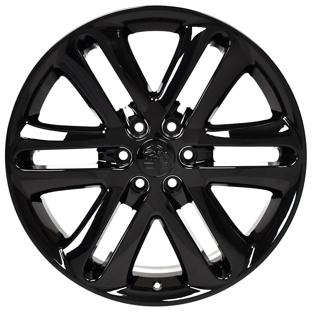 22 Inch Gloss Black F150 Split Spoke Ford Replica Wheel