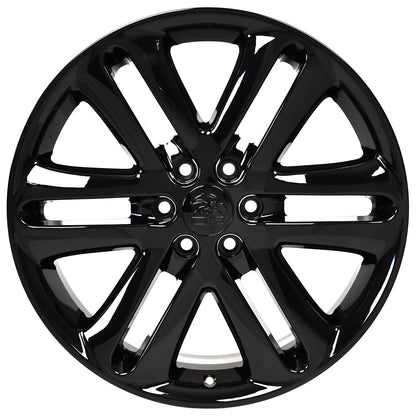 22 Inch Gloss Black F150 Split Spoke Ford Replica Wheel