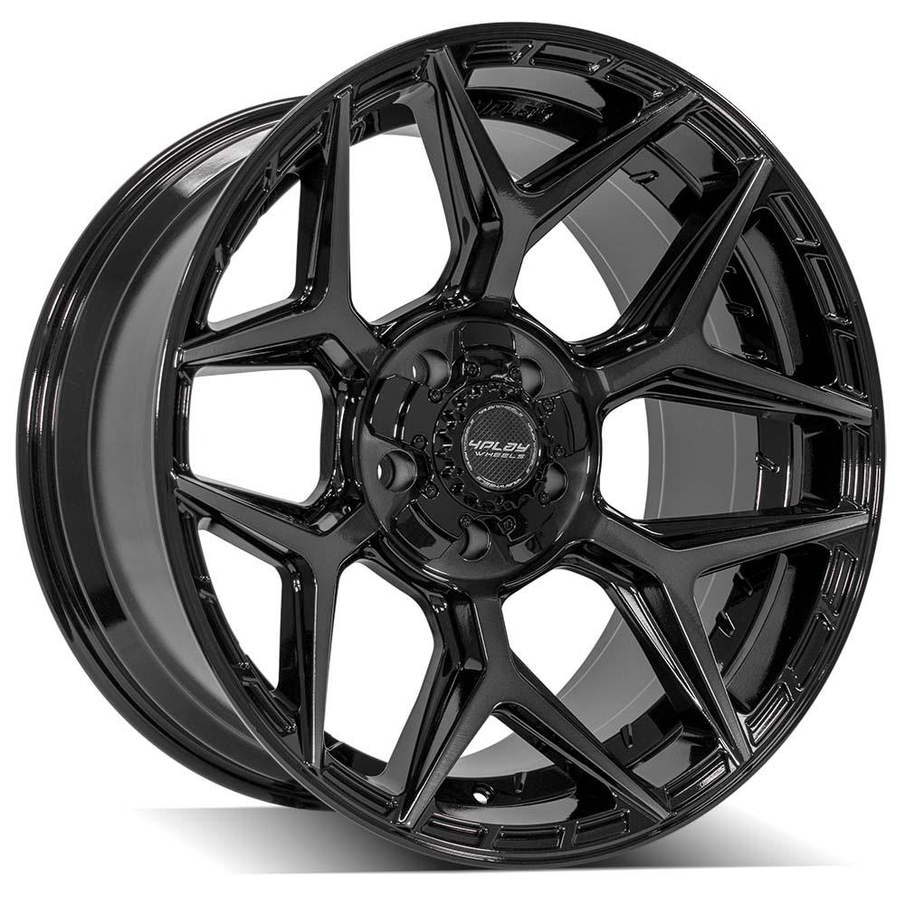 4PLAY Gen3 4P06 20x10 5x5" & 5x5.5" -18et in Gloss Black w/ Brushed Face & Tinted Clear