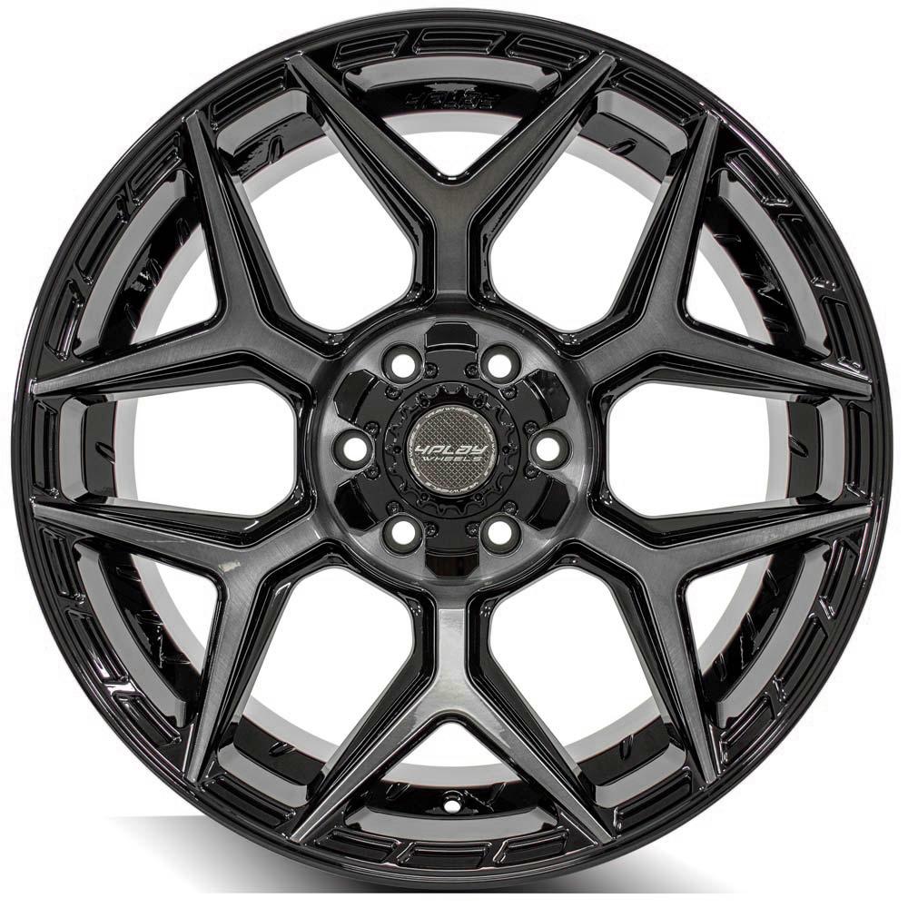 4PLAY Gen3 4P06 20x10 6x135mm & 6x5.5" -18et in Gloss Black w/ Brushed Face & Tinted Clear