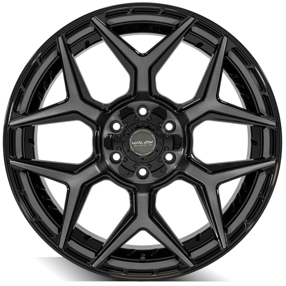 4PLAY Gen3 4P06 22x9 6x135mm & 6x5.5" +12et in Brushed Black