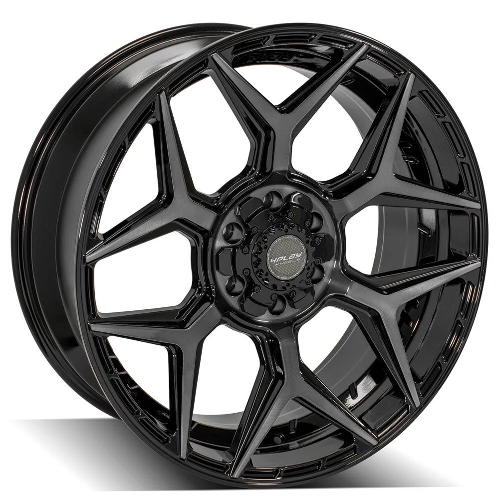 4PLAY Gen3 4P06 22x9 6x135mm & 6x5.5" +12et in Brushed Black