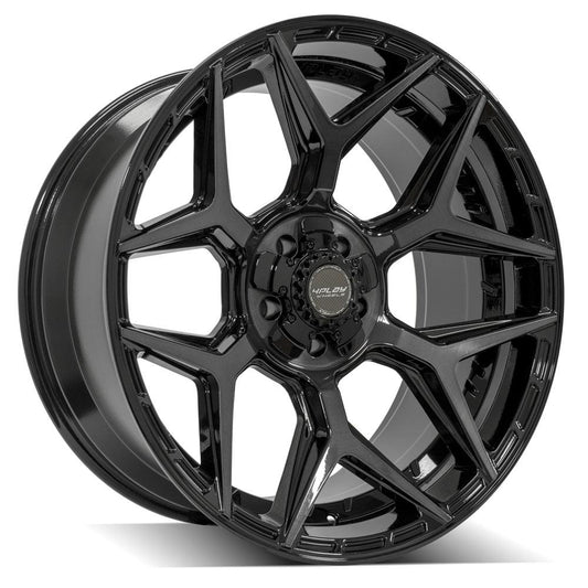 4PLAY Gen3 4P06 22x10 5x5" & 5x5.5" -18et in Gloss Black w/ Brushed Face & Tinted Clear