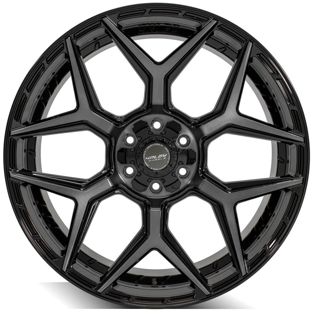 4PLAY Gen3 4P06 24x10 6x135mm & 6x5.5" +18et in Brushed Black