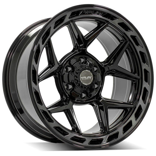 4PLAY Gen3 4P55 20x10 6x135mm & 6x5.5" -18et in Gloss Black w/ Brushed Face & Tinted Clear