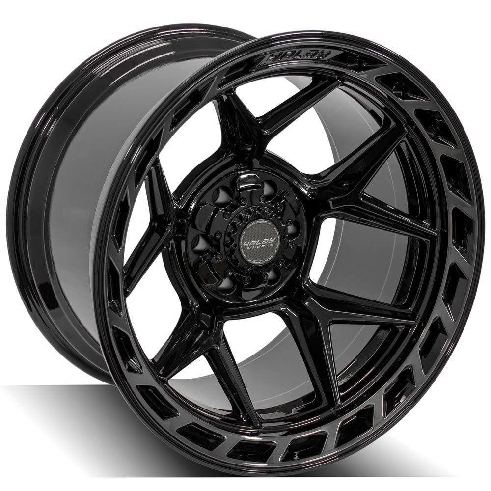 4PLAY Gen3 4P55 20x12 6x135mm & 6x5.5" -44et in Gloss Black w/ Brushed Face & Tinted Clear