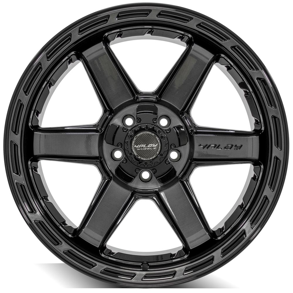 4PLAY Gen3 4P63 20x10 5x5" & 5x5.5" -18et in Gloss Black w/ Brushed Face & Tinted Clear