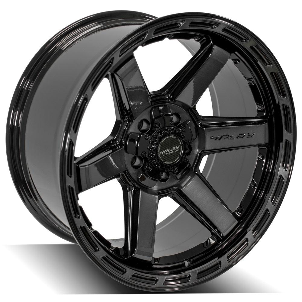 4PLAY Gen3 4P63 20x10 5x5" & 5x5.5" -18et in Gloss Black w/ Brushed Face & Tinted Clear