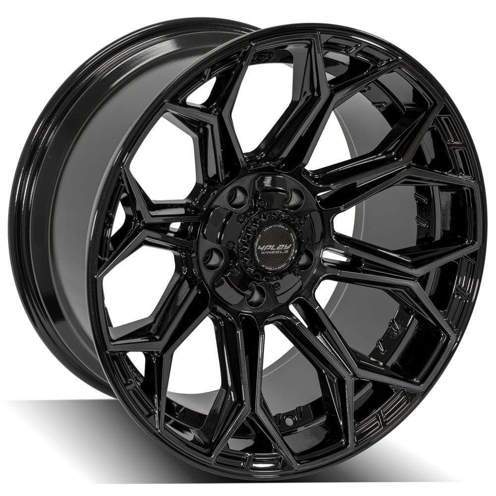 4PLAY Gen3 4P83 20x10 5x5" & 5x5.5" -18et in Gloss Black w/ Brushed Face & Tinted Clear