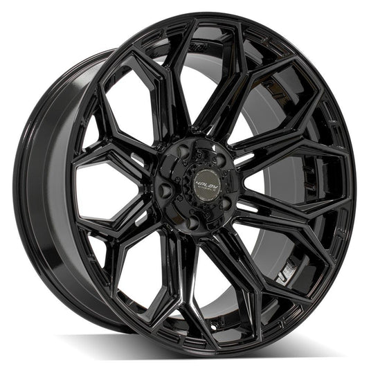 4PLAY Gen3 4P83 22x10 5x5" & 5x5.5" -18et in Gloss Black w/ Brushed Face & Tinted Clear