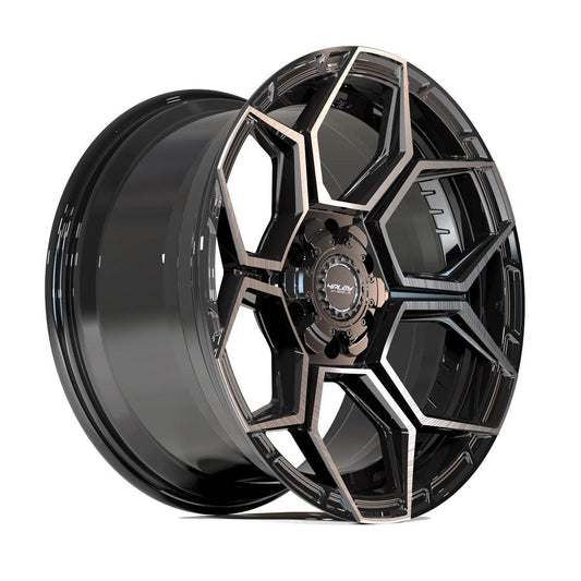 4PLAY Sport2.0 4PS26 18x9 6x135mm & 6x5.5" +18et in Gloss Black w/ Brushed Face & Tinted Clear