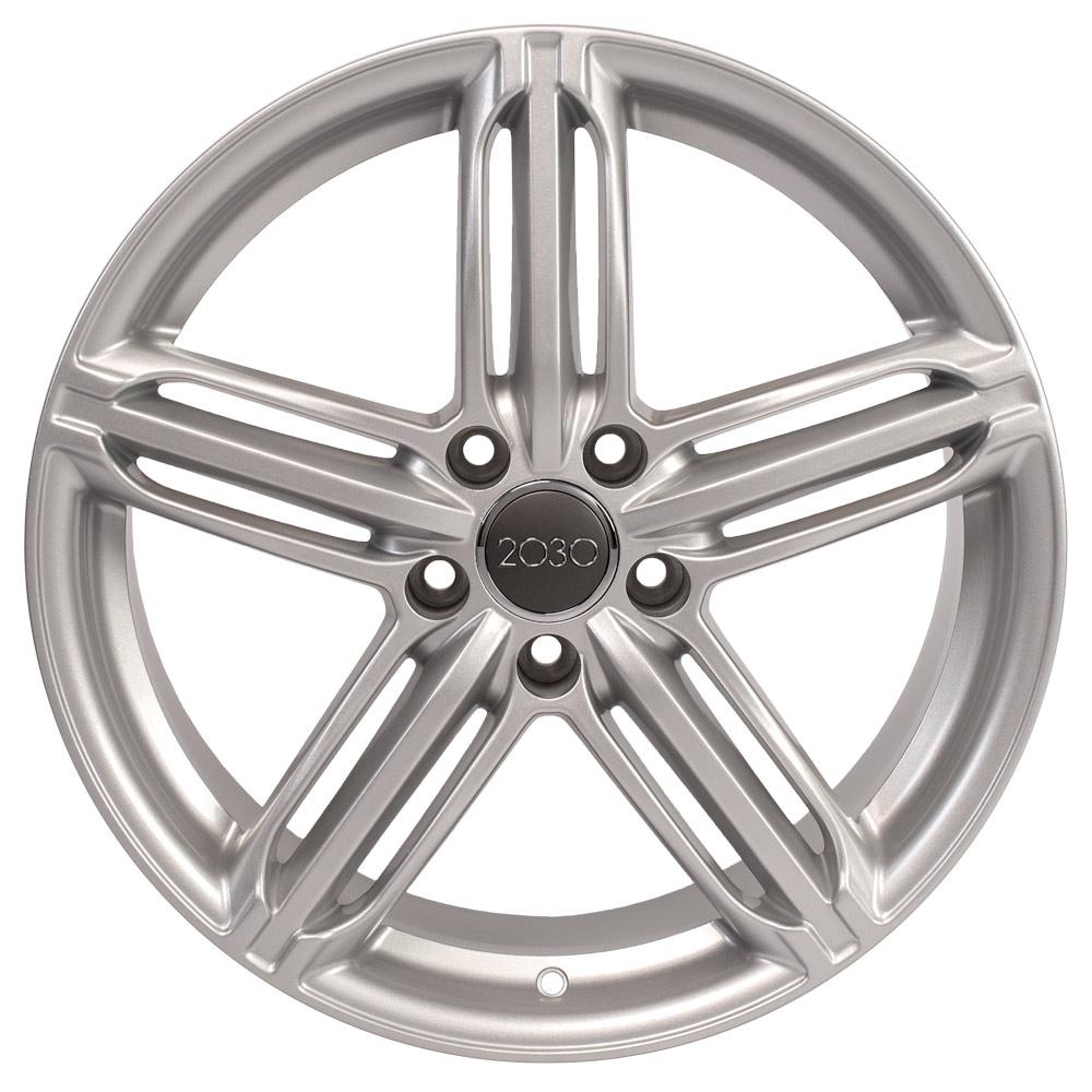 18" Replica Wheel AU12 Fits Audi RS6 18x8 Silver Wheel