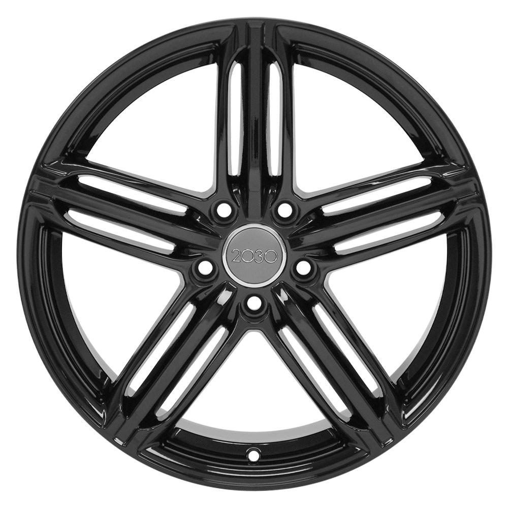 18" Replica Wheel AU12 Fits Audi RS6 18x8 Black Wheel ET45