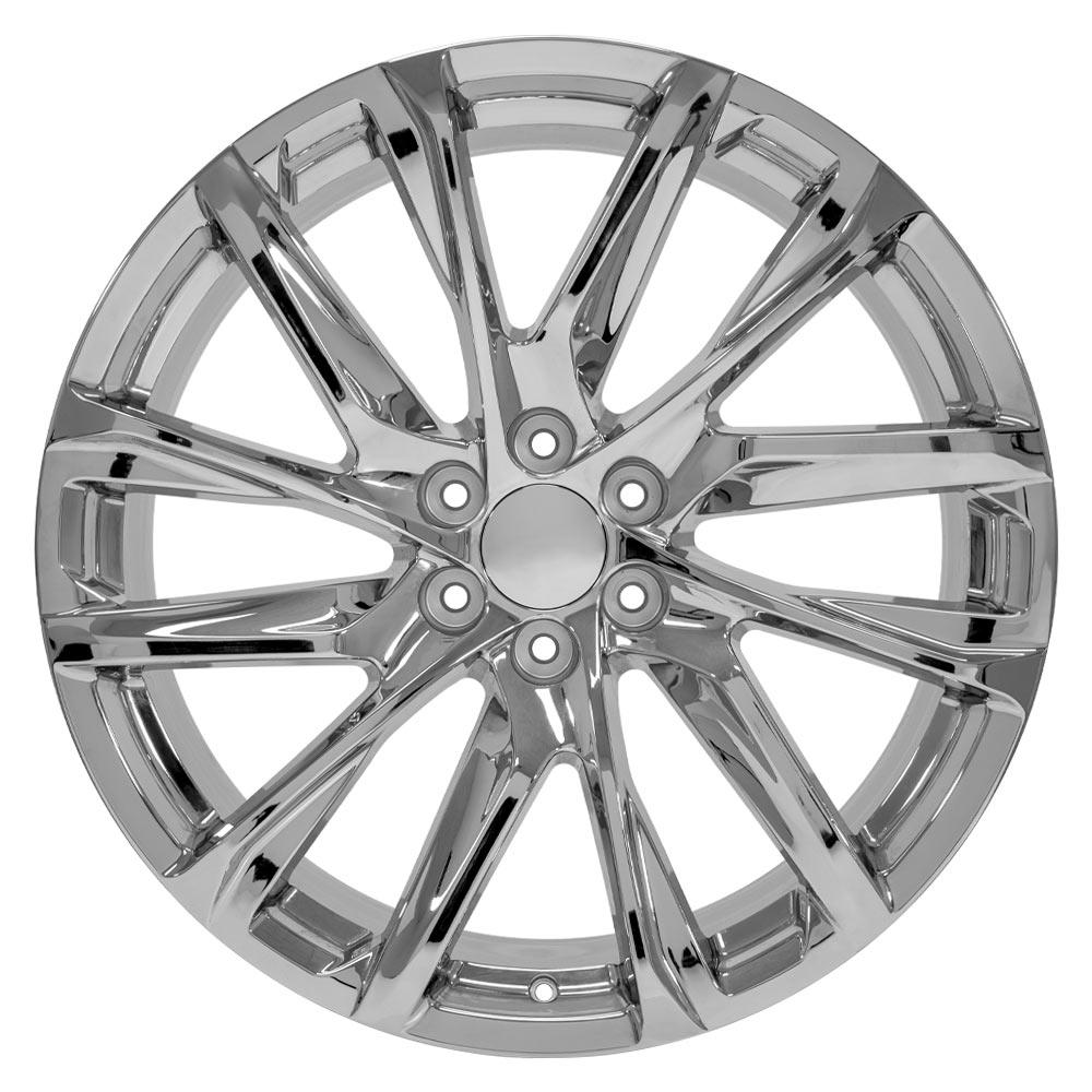 24 Inch Chrome Angled Twelve Spoke GM Replica Wheel