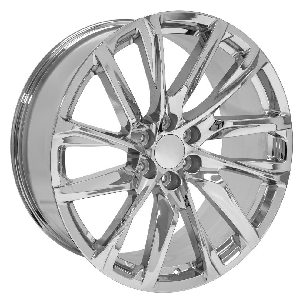 24 Inch Chrome Angled Twelve Spoke GM Replica Wheel