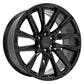 24 Inch Gloss Black Angled Twelve Spoke GM Replica Wheel