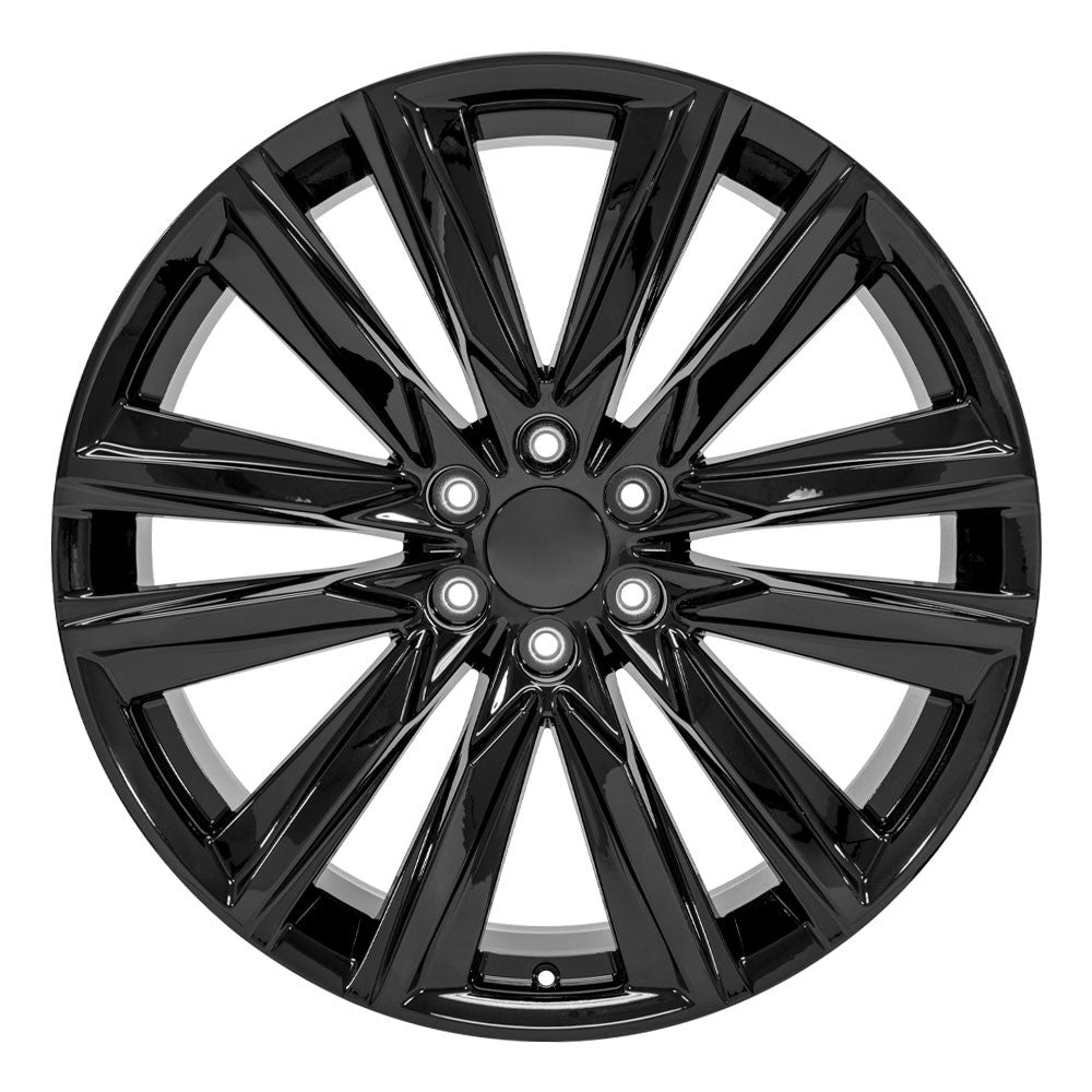 24 Inch Gloss Black Platinum GM Replica Wheel – Wheels4Trucks