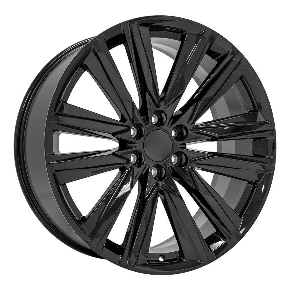 24 Inch Gloss Black Platinum GM Replica Wheel