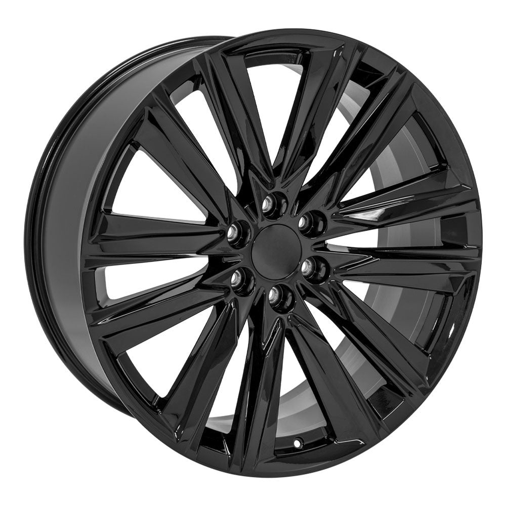 Fr205 Rims 24 Inch Gloss Black Platinum GM Replica Wheel – Wheels4Trucks