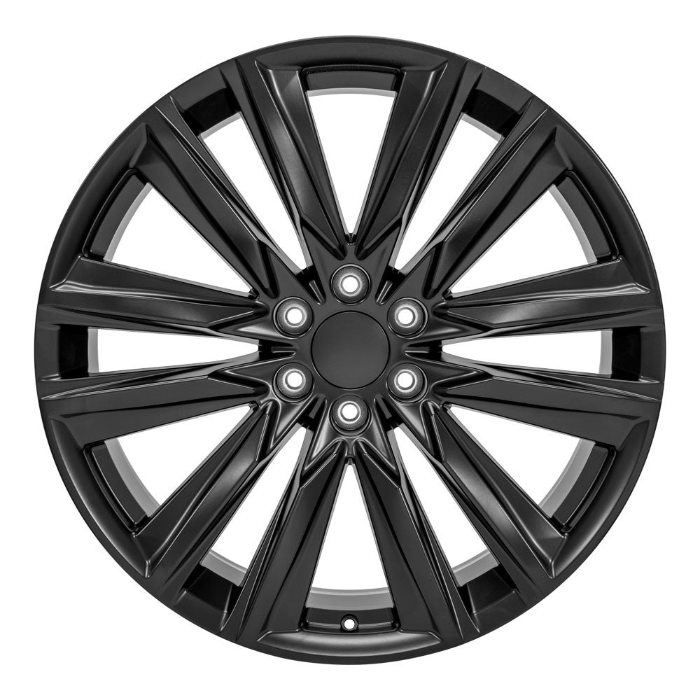 24 Inch Satin Black Platinum GM Replica Wheel