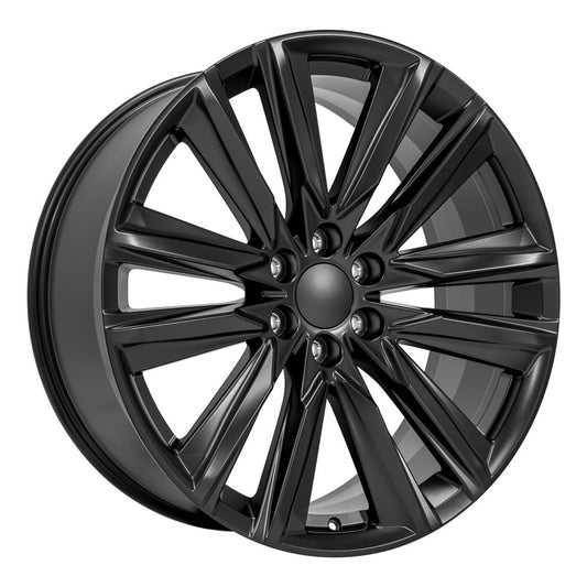 24 Inch Satin Black Platinum GM Replica Wheel