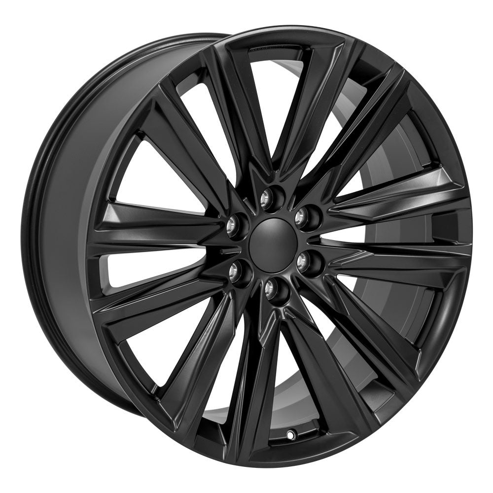 24 Inch Satin Black Platinum GM Replica Wheel