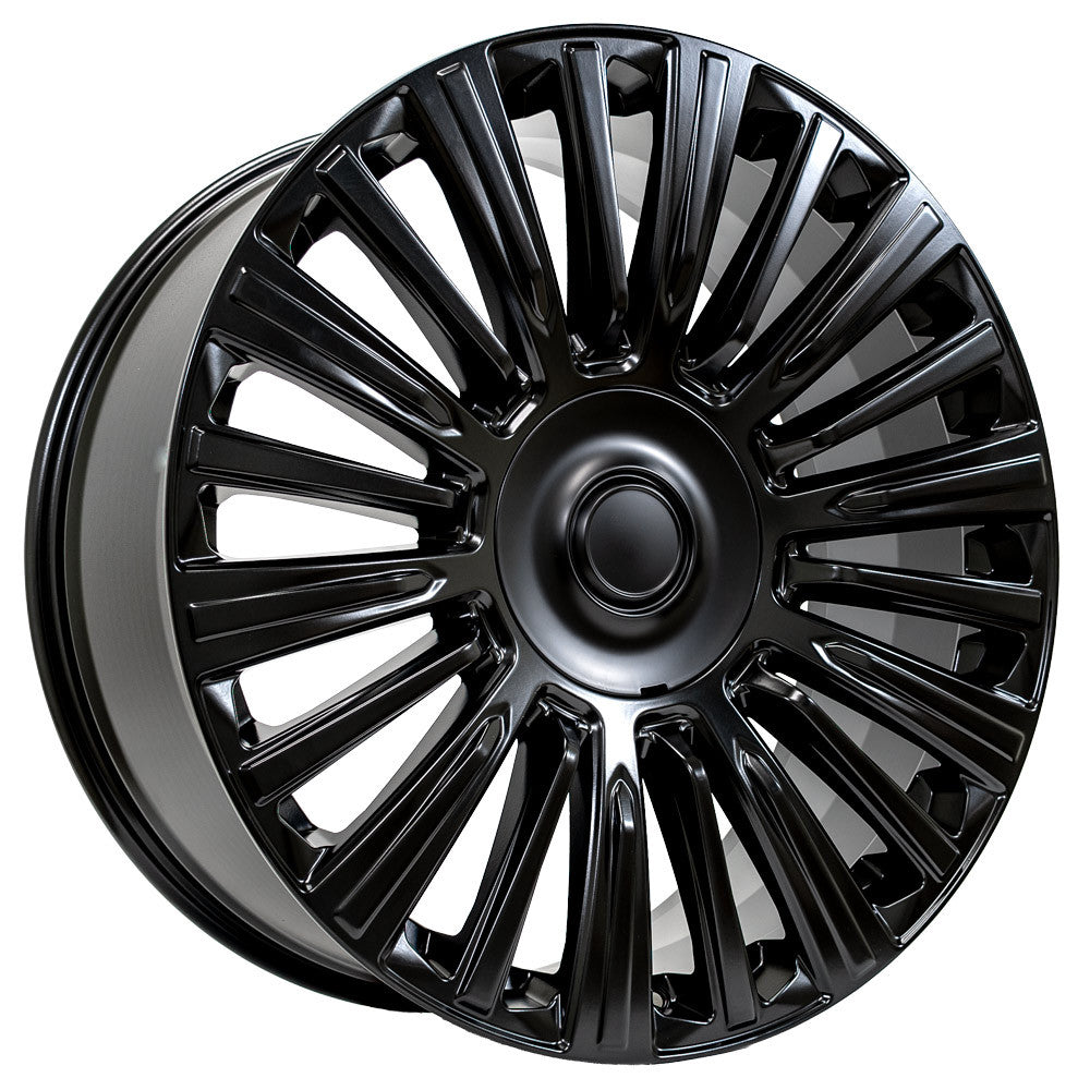 24 Inch Satin Black 20 Spoke Escalade Style GM Replica Wheel