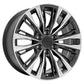 24 Inch Gunmetal and Polished Twelve Quarter Split Spoke GM Replica Wheel