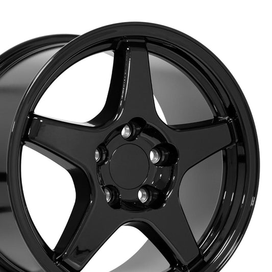 17" Replica CV01 fits Chevrolet Corvette ZR1 17x9.5 Gloss Black