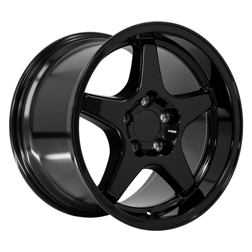 17" Replica CV01 fits Chevrolet Corvette ZR1 17x11 Gloss Black