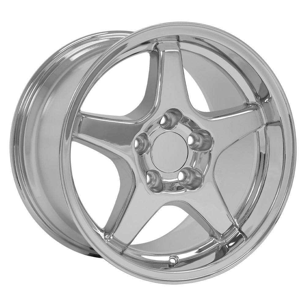 17" Replica Wheel CV01 Fits Chevrolet Corvette ZR1 17x11 Chrome Wheel