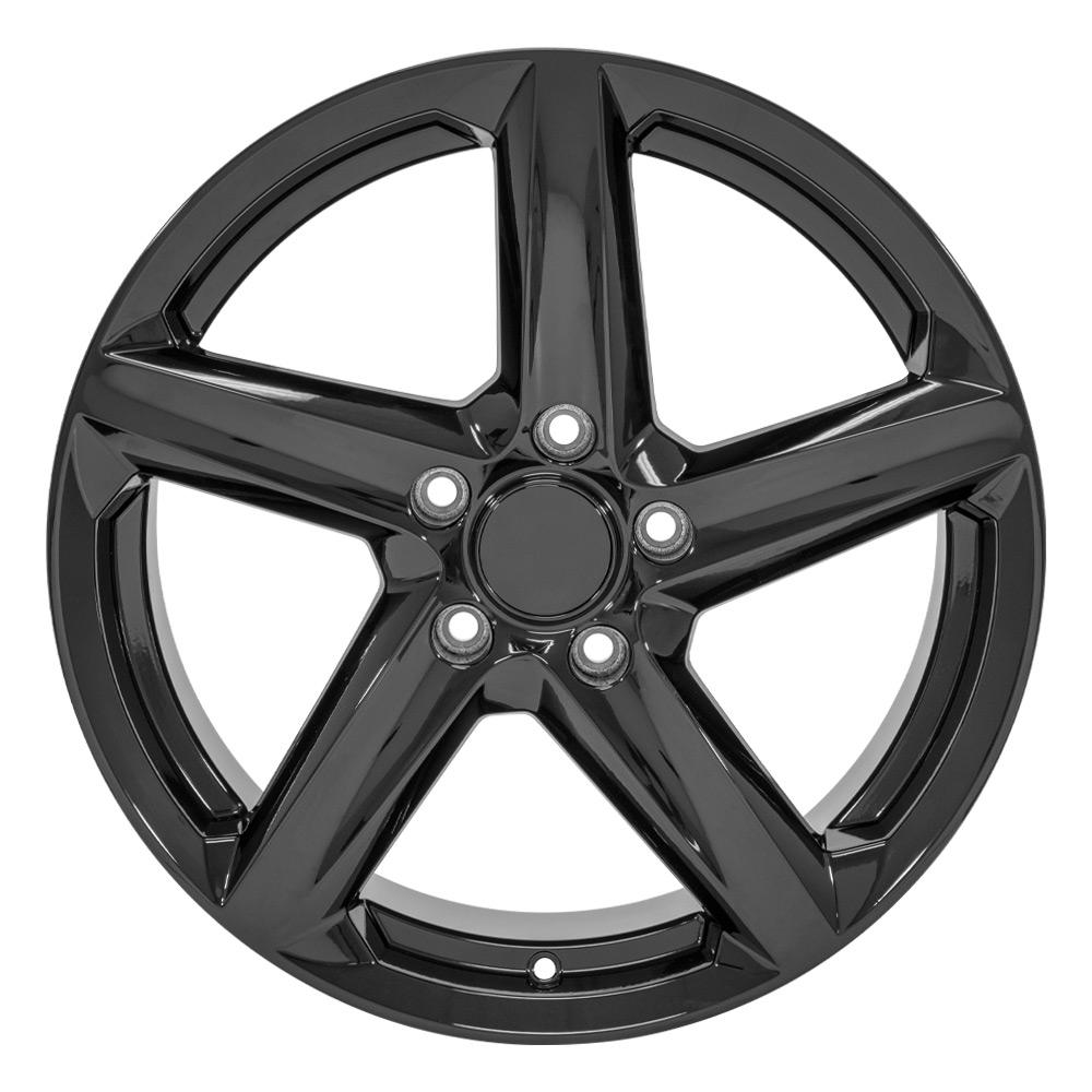 18" Replica Wheel CV02C Fits Chevrolet C7 Corvette 18x8.5 Gloss Black Wheel