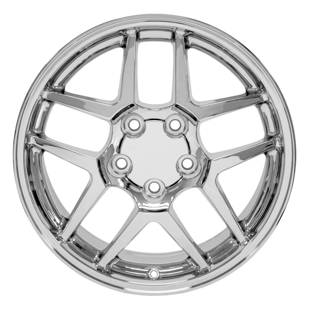 17" Replica Wheel CV04 Fits Chevrolet Corvette C5 Z06 17x9.5 Chrome Wheel