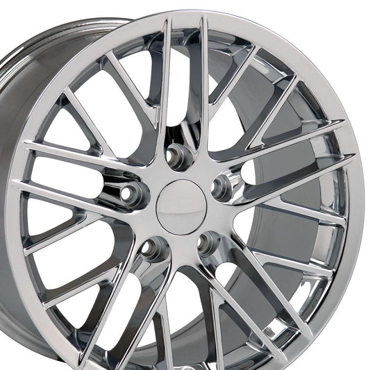 18" Replica Wheel CV08A Fits Chevrolet Corvette C6 ZR1 18x10.5 Chrome Wheel