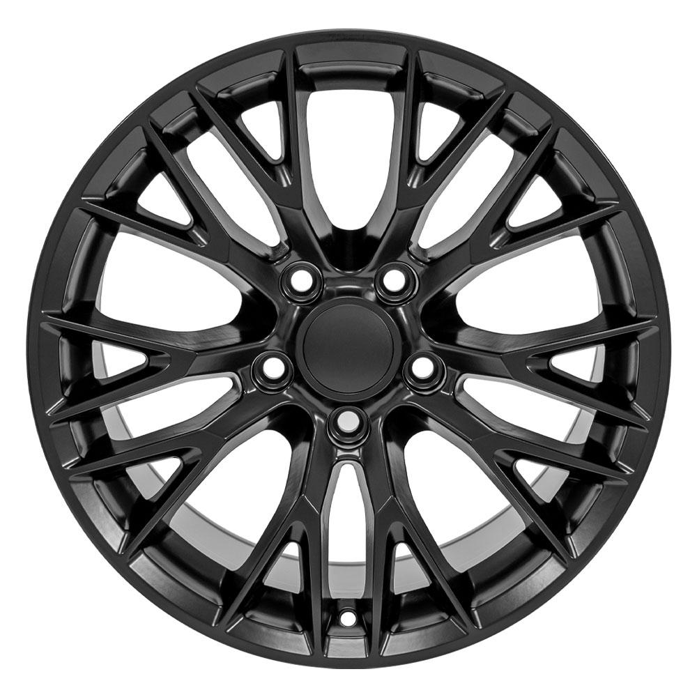 17" Replica Wheel CV22 Fits Chevrolet Corvette C7 Z06 17x9.5 Black Wheel