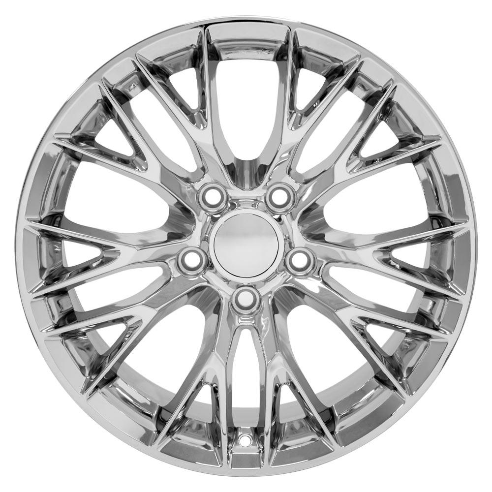 17" Replica Wheel CV22 Fits Chevrolet Corvette C7 Z06 17x9.5 Chrome Wheel