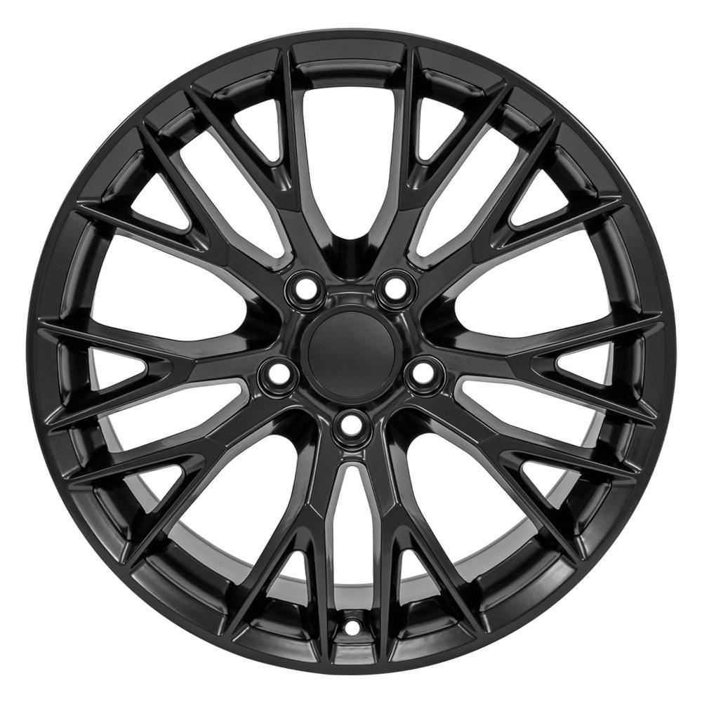 18" Replica Wheel CV22 Fits Chevrolet Corvette C7 Z06 18x8.5 Black Wheel