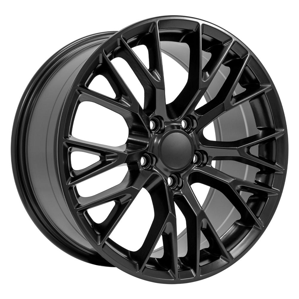 18" Replica Wheel CV22 Fits Chevrolet Corvette C7 Z06 18x8.5 Black Wheel