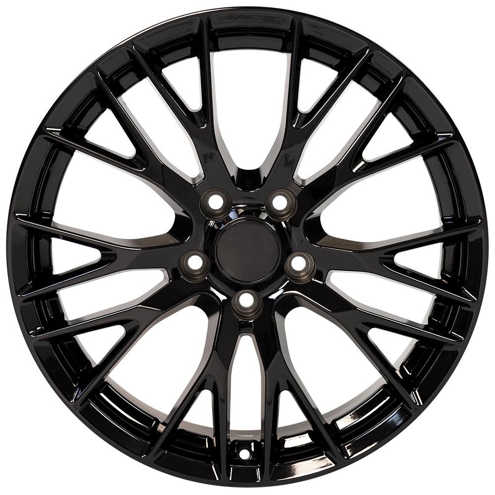 19" Replica Wheel CV22 Fits Chevrolet Corvette C7 Z06 19x8.5 Black Wheel