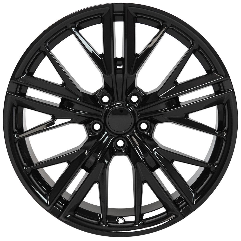 20" Replica Wheel CV25 Fits Chevrolet Camaro ZL1 20x8.5 Black Wheel